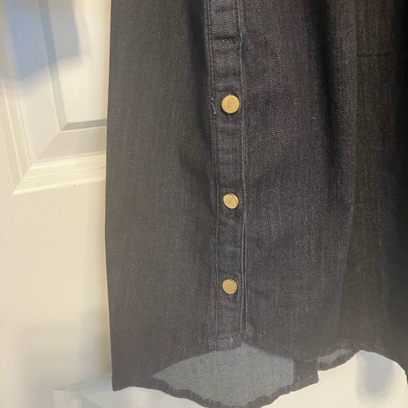 Chicos denim dress/tunic. Chicos size 1 - Picture 2 of 3